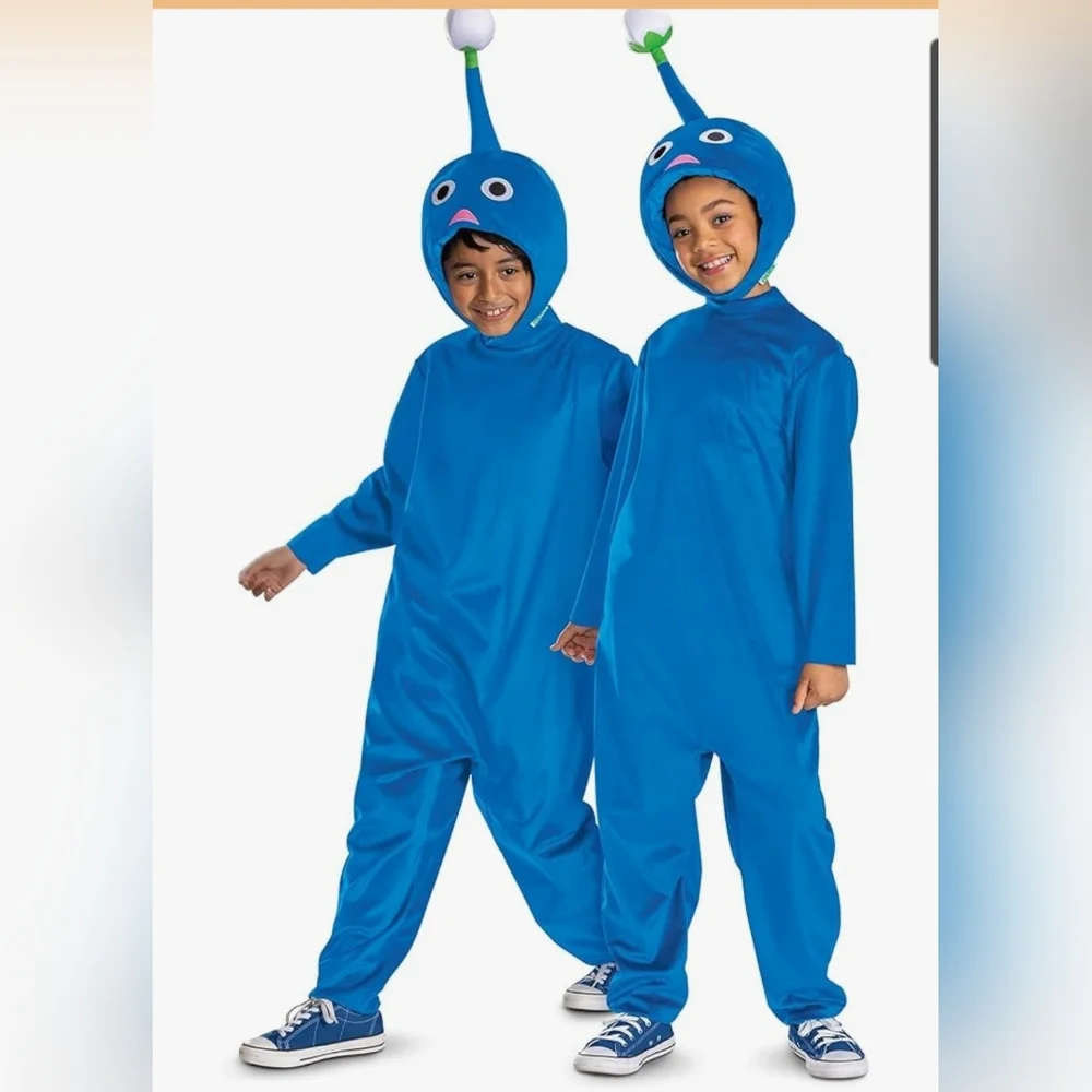Disguise Blue Pikman Kids Costume From Ninetendo Wii Game Size Sm4-6